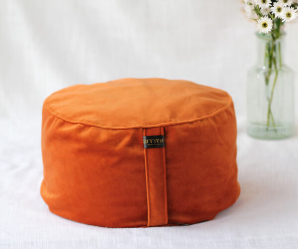 Big Zafu cushion Orange meditation cushion