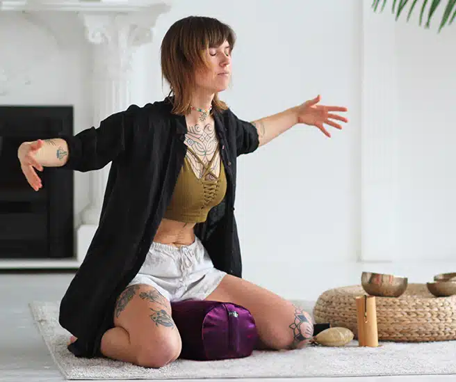 Velvet Yoga Bolster - Image 2