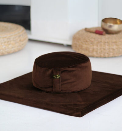 Brown Meditation cushion Set zafu & zabuton