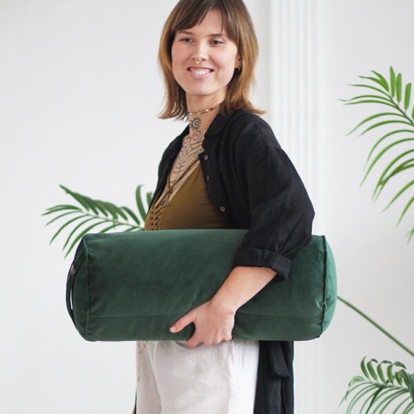 Big Velvet Yoga Bolster